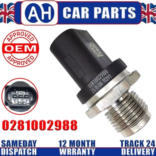 Fuel rail pressure sensor - rail, for