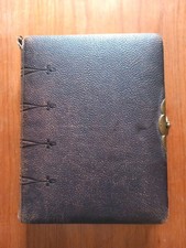 Antique Leather Bound Photo Album Made By E Posen Of Offenbach Germany