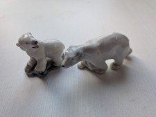 x2 Small Ceramic Polar Bear