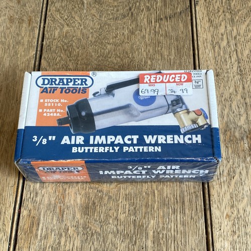 Draper air impact wrench - 3/8",