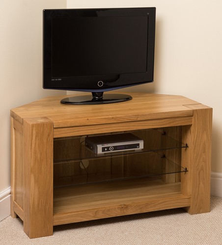 Kuba solid oak corner unit - oak,