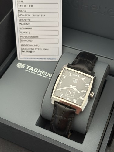 Tag heuer monaco watch black - tag,