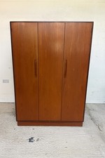 G Plan Fresco Teak Triple Wardrobe Bi-Fold Doors 122x58x175 Mid-Century Vintage