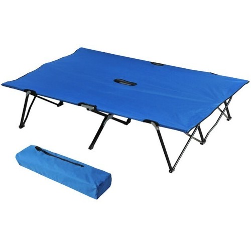 Double camping folding cot - camping,