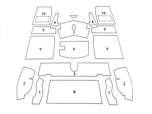 Black carpet set - carpet, midget