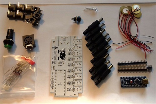 Diy midi drum - e-drum, kit