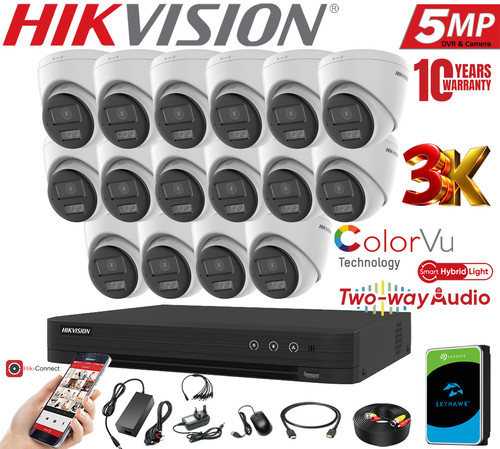 Hikvision 5mp cctv colorvu - cctv,
