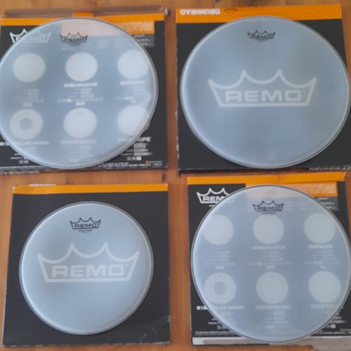 Remo drumheads drum skins lot - drumheads/drum,