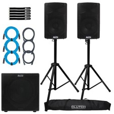 Alto Professional TX410 350W 10" Powered Active Speakers Pair w 12" Sub Pack
