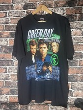 Green Day Bullet in a Bible Vintage Y2K Graphic Print Rocktees T-shirt XL