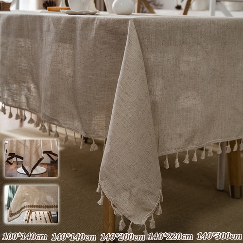 Cream linen table cloths - cream,