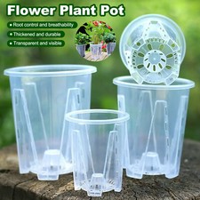 1-10Pcs Clear Plastic Orchid