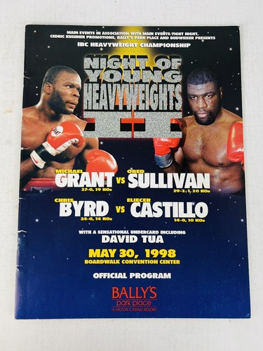 Boxing official program - program,