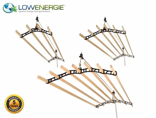 Black ceiling clothes airer - ceiling,