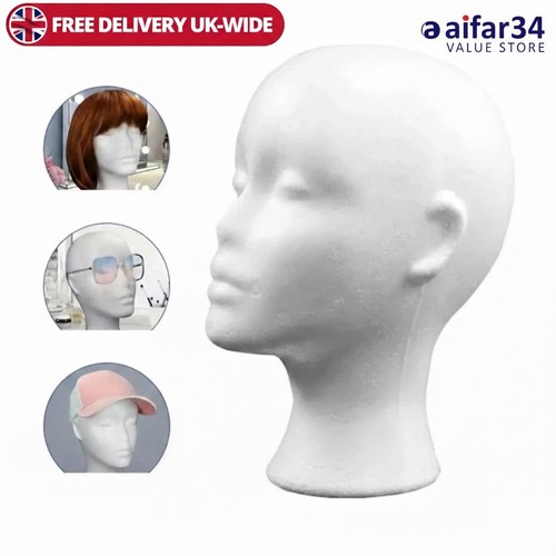 Polystyrene foam head dummy - polystyrene,