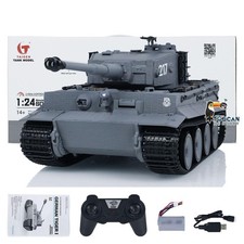 Taigen 1/24 RC Tank Tiger I Military Tanks Infrared Combat Gearbox Mainboard