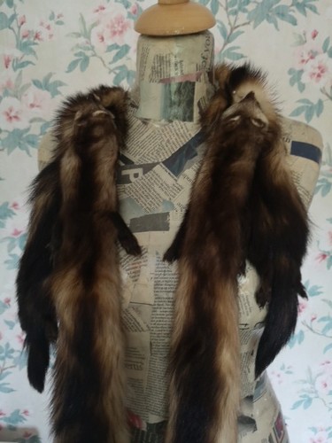 Antique 1930s 40s fur stole - /40s,
