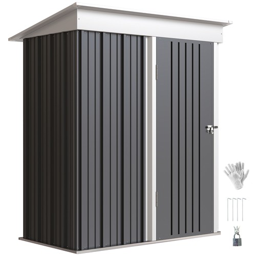 Outsunny steel garden shed - garden,