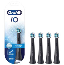 Oral-B iO 4 Testine Ricambio Ultimate Clean Nere Ricambio Spazzolino Braun