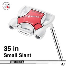 TaylorMade Spider Ghost White Putter Small Slant N7534427 Mallet 35" Steel Shaft