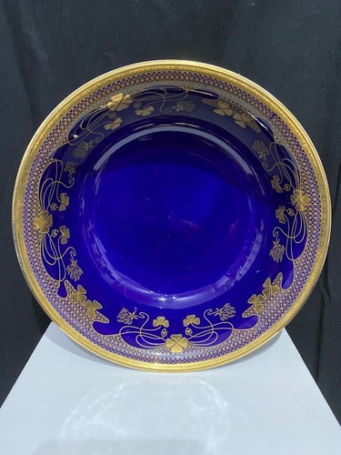 Antique cobalt blue large - , bowl