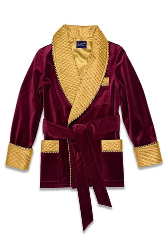 Red velvet smoking - velvet, jacket