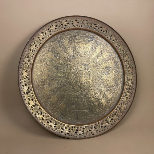 Indian metal gold patterned - metal,