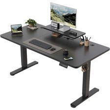 Electric Standing Desk Height Adjustable with Moniter Stand for Home Office