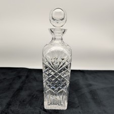 Square crystal spirit decanter - spirit,