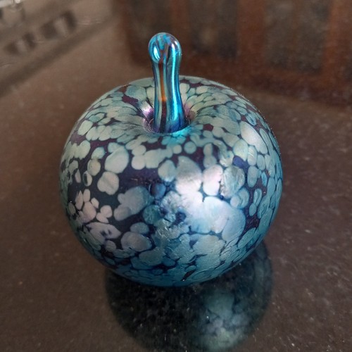 Art glass paperweight - art,