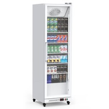 Commercial Display Refrigerator 12.4 Cu.Ft.Glass Door Beverage Cooler Fridge US