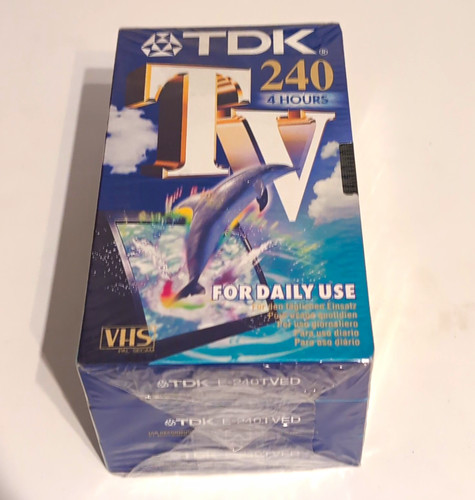 Tdk tv240 vhs recordable blank - recordable,