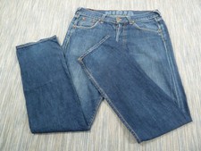 Evisu Jeans Mens W32 L34 Blue