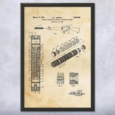 Rifle Silencer Patent Wall
