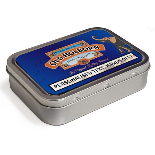 Personalised tobacco tin - personalised,