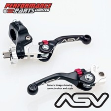 ASV F4 Short Black Brake + Clutch Lever Kit Std Perch Yamaha Blaster 200 2004