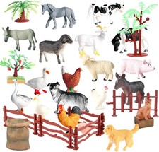 45 PCS Farm Animal Toys Set