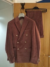 Moss Corduroy Suit Cerise