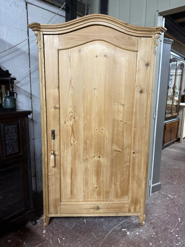 Antique pine wardrobe - antique,