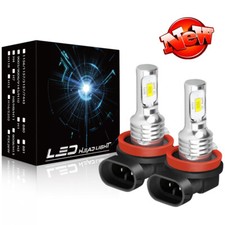 For Toyota Auris Front Fog Light Bulb LED Pair H11 6000K White Fog Lamp 2pcs