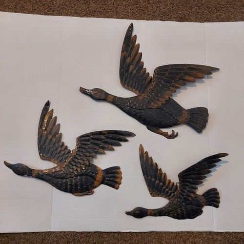 Vintage metal flying mallard - vintage,