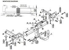 Swan Neck Tow Bar For VAUXHALL