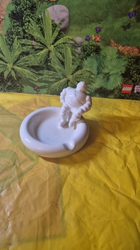 Ceramic michelin man ashtray - ceramic,