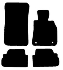 Tailored For BMW 1 Series Conv E88 2007-2014 Black Basic Car Mats Autostyle