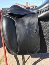 Amerigo Pinerolo Deep Seat Dressage Saddle - 18 Inch Black