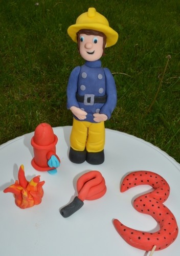 Novelty handmade fireman - 3d,