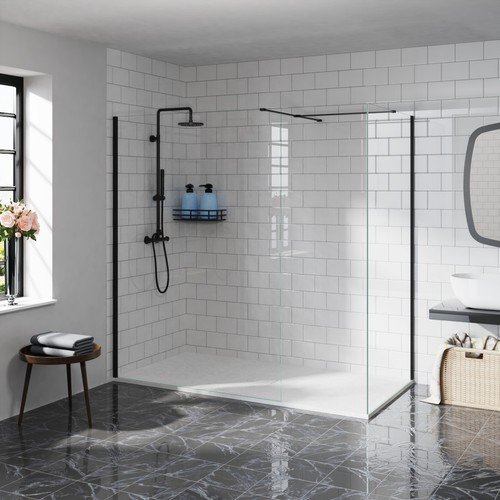 Walk shower enclosure - in,