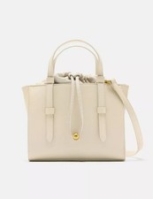 Zara Mini City Bag Ecru Faux