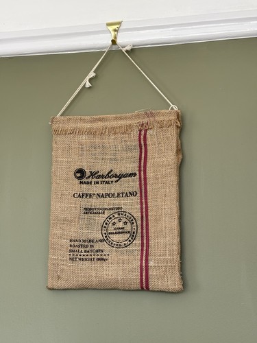 Retro coffee bean hessian sack - coffee,