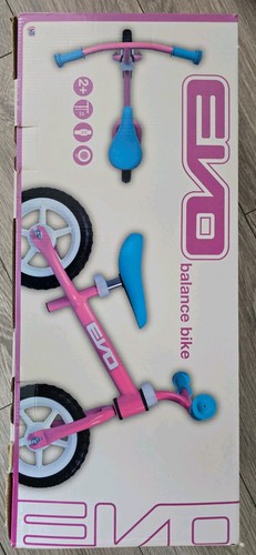 Evo pink balance bike - pink, 10"